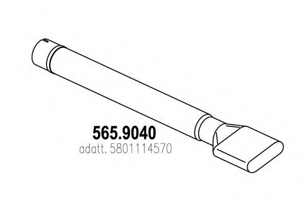 ASSO 565.9040 Exhaust Pipe